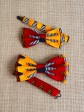 Noeud papillon Mwana / Wax Batik rouge / Noeud enfant / Imprimé africain