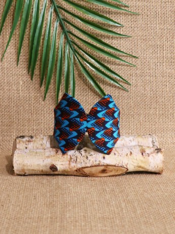 Manchette Papillon / Wax écailles bleu / Bracelet bleu / Tissu africain