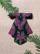 Crawax / Wax Conseillé rouge / Cravate pour femme / Tissu africain