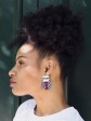 Boucles d'oreilles Aja / Wax disques bordeaux / Minimalistes / Tissu africain