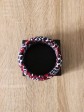 Gros bracelet / Wax disques rose / Bracelet rose / Tissu africain