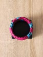 Gros bracelet / Wax disques rose / Bracelet rose / Tissu africain