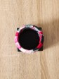 Gros bracelet / Wax calicot rose / Bracelet rose / Tissu africain