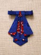Crawax / Wax Conseillé rouge / Cravate pour femme / Tissu africain
