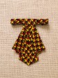 Crawax / Wax écailles rouge / Cravate pour femme / Tissu africain
