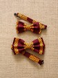 Noeud papillon Mwana / Wax batik rouge / Noeud Enfant / imprimé africain