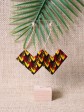 Ensemble papillon / Wax écailles rouge / Bijoux wax / Tissu africain