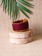 Bracelet Fanti / Wax batik rouge / Bracelet rouge / Tissu africain