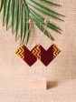 Ensemble papillon / Wax batik rouge / Bijoux wax / Tissu africain