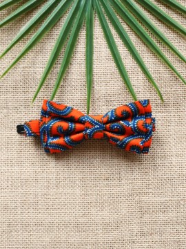 Noeud papillon Mwana / Wax conseillé orange / Noeud Enfant / imprimé africain