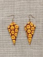 Parure Reine / Wax animal jaune / Collier jaune / Bijoux africain
