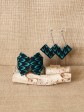 Ensemble papillon / Wax écailles turquoise / Bijoux wax / Tissu africain