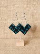 Ensemble papillon / Wax écailles turquoise / Bijoux wax / Tissu africain