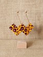 Ensemble papillon / Wax animal jaune / Bijoux wax / Tissu africain