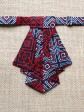 Crawax / Wax géo rouge / Cravate pour femme / Tissu africain