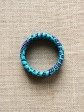 Lot de 3 bracelets / Wax batik vert / Trois bracelets / Tissu africain