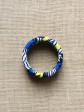 Lot de 3 bracelets / Wax fleurs bleu / Trois bracelets / Tissu africain