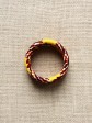 Lot de 3 bracelets / Wax hirondelles jaune / Trois bracelets / Tissu africain
